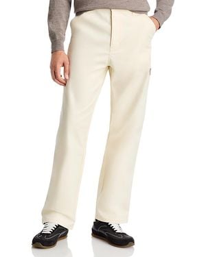 Moncler Cotton Stretch Pants - Natural