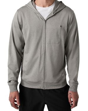 Vuori Ponto Full Zip Hoodie - Gray