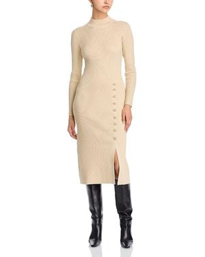 Tahari The Chaya Sweater Dress - Natural