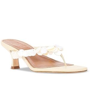 STAUD Freja Kitten Heel Sandals - Pink