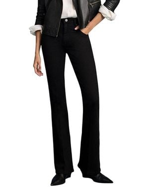Mint Velvet Sculpting Flare Jeans - Black