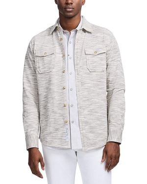 Robert Graham Storrs Textured Long Sleeve Knit Top - Gray