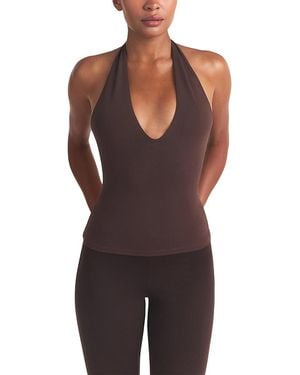 Skims Smooth Layers Halter Top - Purple