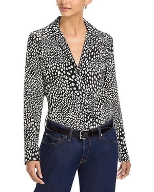 Rag & Bone Sade Printed Blouse - Black