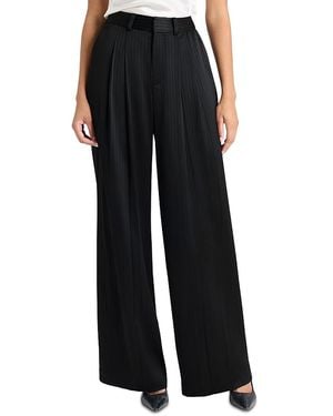 Cinq À Sept Georgia Satin Stripe Pants - Black