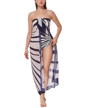 Gottex Desert Queen Pareo Swim Cover Up - Blue