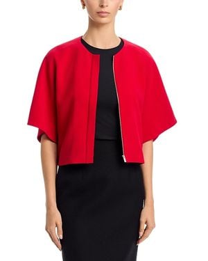 Lafayette 148 New York Zippered Cropped Jacket