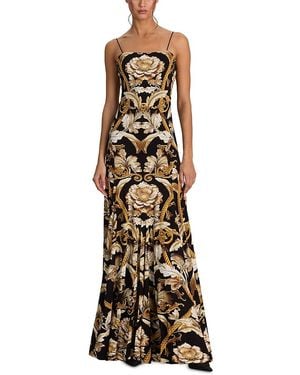 Alice + Olivia Augusta Sleeveless Maxi Dress - Metallic