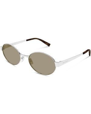 Saint Laurent Round Sunglasses, 55Mm - Metallic