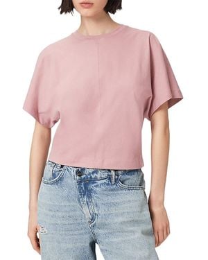 AllSaints Eden Artia Fitted Cotton Tee - Red