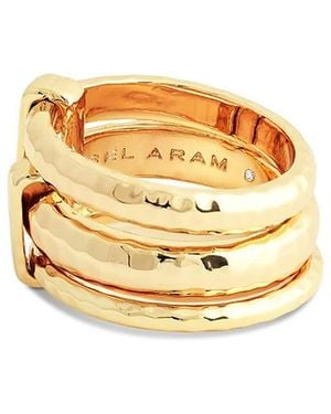 Anabel Aram Farrier 18K Plated Triple Connected Ring - Metallic