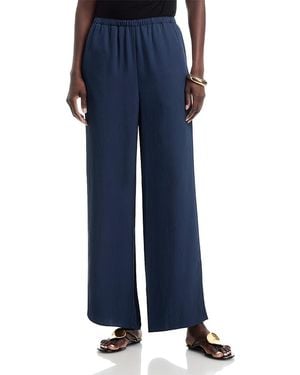 Theory Slit Hem Pull On Pants - Blue
