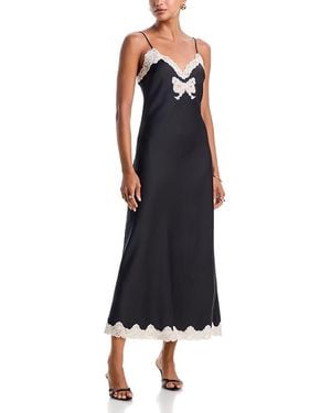 LoveShackFancy Lomira Slip Dress - Black