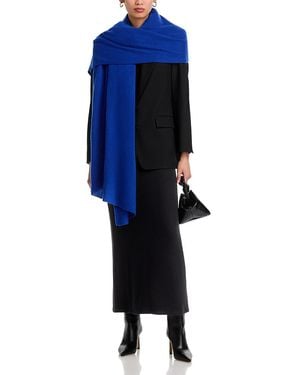 C by Bloomingdale's Cashmere Travel Wrap - Blue