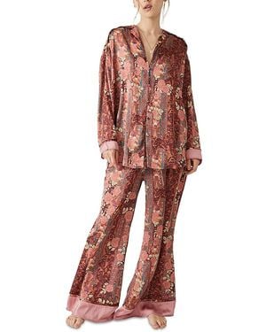 Free People Dreamy Days Pajamas Set - Red
