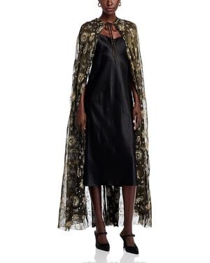 Aqua X Wicked Mesh Hood Cloak - Black