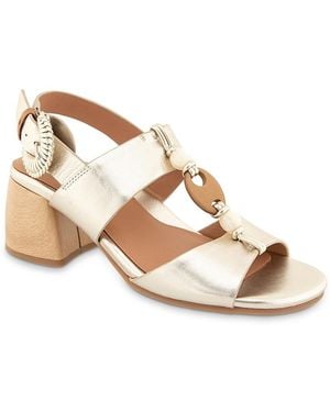 Gentle Souls Miracle T Strap Sandals - Natural