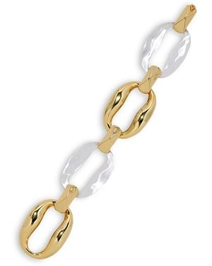 Alexis Alexis Bitar Liquid Lucite Statement Link Bracelet - Metallic