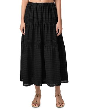 PAIGE Andres Tiered Skirt - Black