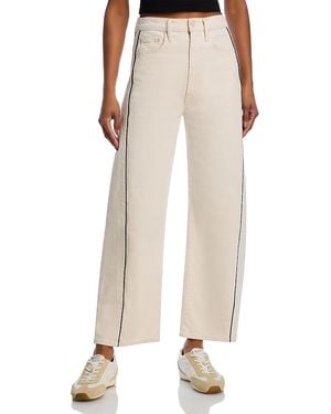 Mother The Half Piped High Rise Cropped Jeans - Natural