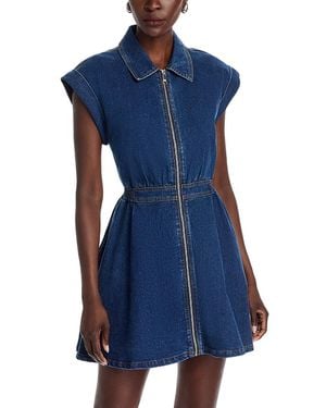 Steve Madden Tucker Fit-And-Flare Denim Dress - Blue
