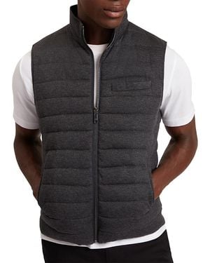 Ted Baker Doppel Fine Knit Reversible Quilted Gilet - Black