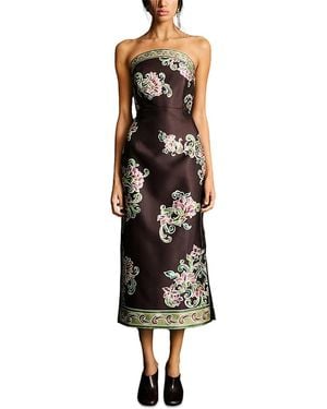 ALÉMAIS Josie Strapless Midi Dress - Black