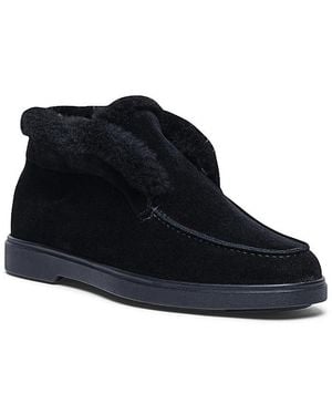 Santoni Suede Desert Boot - Blue