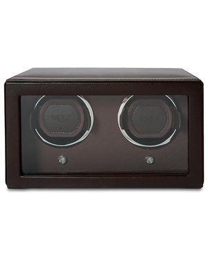 Wolf Cub Double Watch Winder With Cover - Black