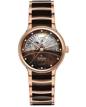 Rado Centrix Diamonds Open Heart Automatic Watch, 35Mm - White