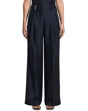 Peserico Double Dart Palazzo Pants - Blue