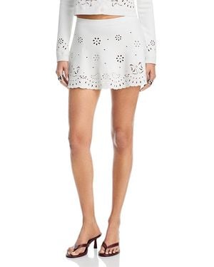 LoveShackFancy Glindy Skirt - White
