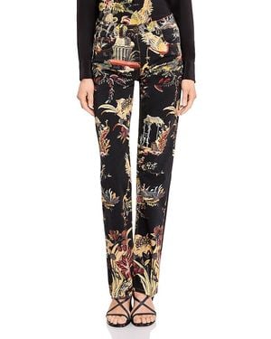 Etro Printed Denim Jeans - Black