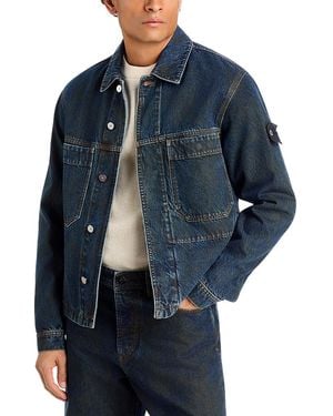 Stone Island Denim Coach Jacket - Blue