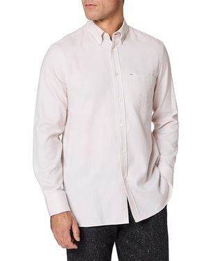 Paul Smith Cotton Blend Button Down Collar Shirt - White