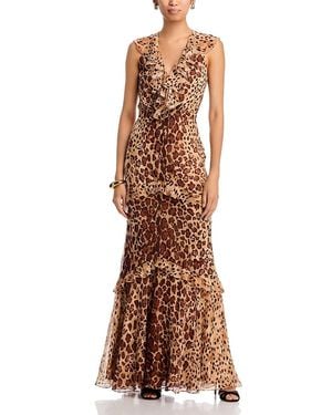 Saloni Rita Dress - Brown