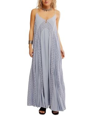Free People Trail Of Flowers Maxi Dress - Purple