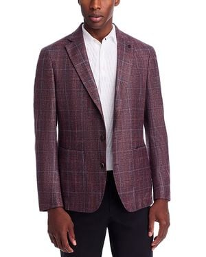 Peter Millar Crown Crafted Claren Plaid Tailored Fit Soft Sport Coat - Purple