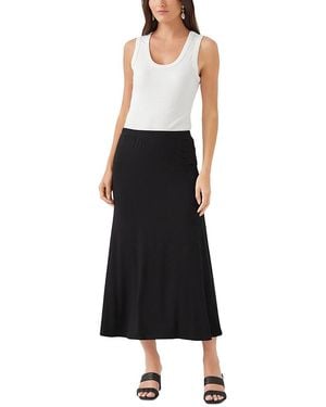 Karen Kane Side Slit Midi Skirt - Black