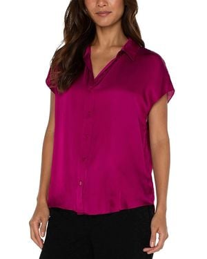Liverpool Los Angeles Dolman Sleeve Blouse - Red