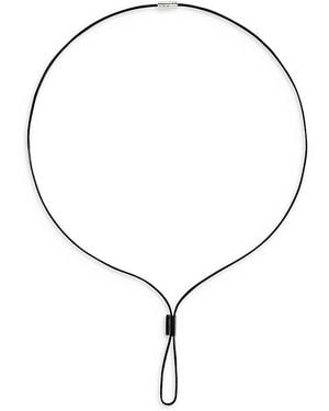 Anabel Aram Cheval Leather Necklace, 30 - Metallic