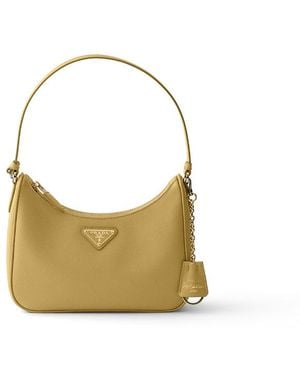 Prada Re-Edition 2005 Saffiano Leather Mini-Bag - Metallic