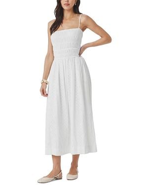Splendid Kenzie Geo Eyelet Dress - White