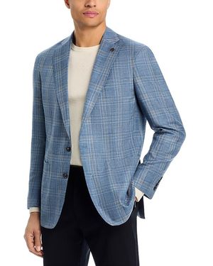 Peter Millar Crown Crafted Hertford Plaid Soft Jacket - Blue