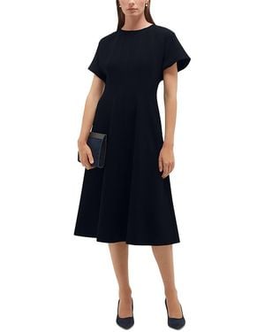 Hobbs Petites Melina Cap Sleeve Midi Dress - Blue
