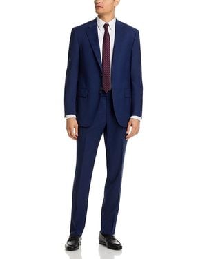Peter Millar Flynn Micro Houndstooth Regular Fit Suit - Blue