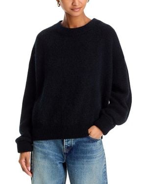 American Vintage Vito Alpaca Wool Blend Crewneck Sweater - Black