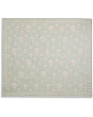 McQueen Skull Silk Scarf - Natural