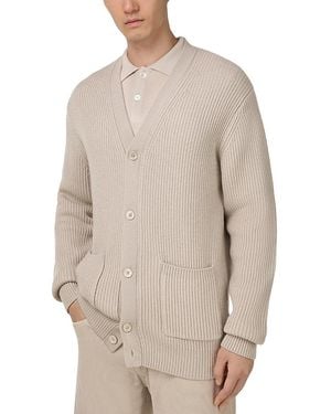 BOGGI Merino Wool Cardigan - Natural