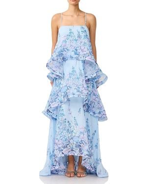 noemi tiered voile maxi dress Elliatt Noemi Tiered Voile Maxi Dress In Sage Green - 25% Off